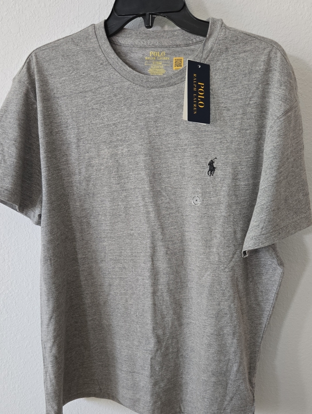 New w/tag Polo by Ralph Lauren short-sleeve crewneck Classic Polo T-shirt Grey